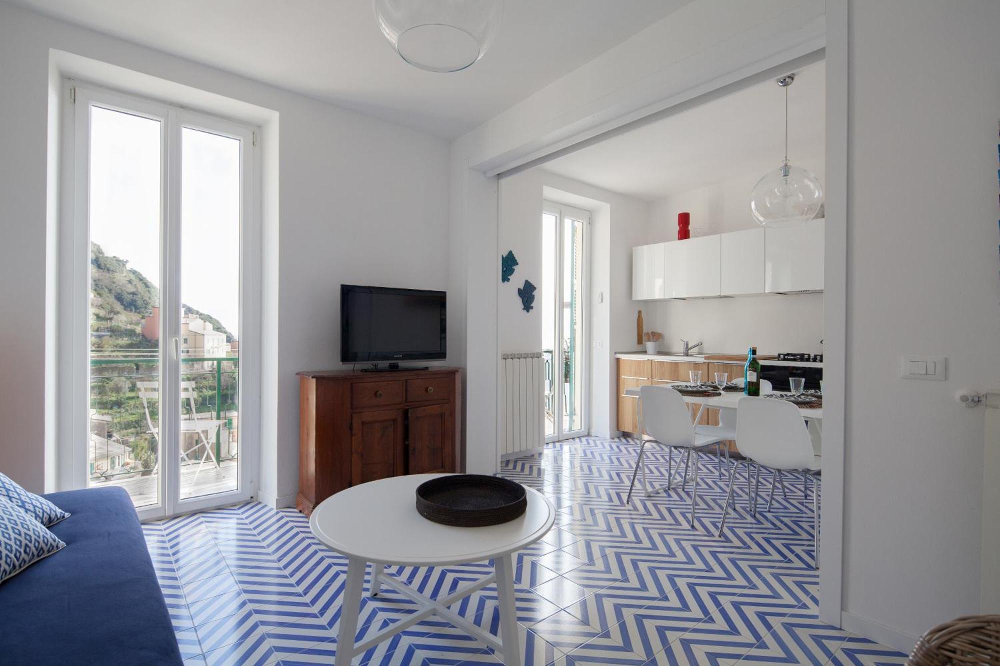 San Giovanni Apt, Seaview Terrace, 2 Aircondo Bdr, Easy From Train Or Private Parking Riomaggiore Exterior photo